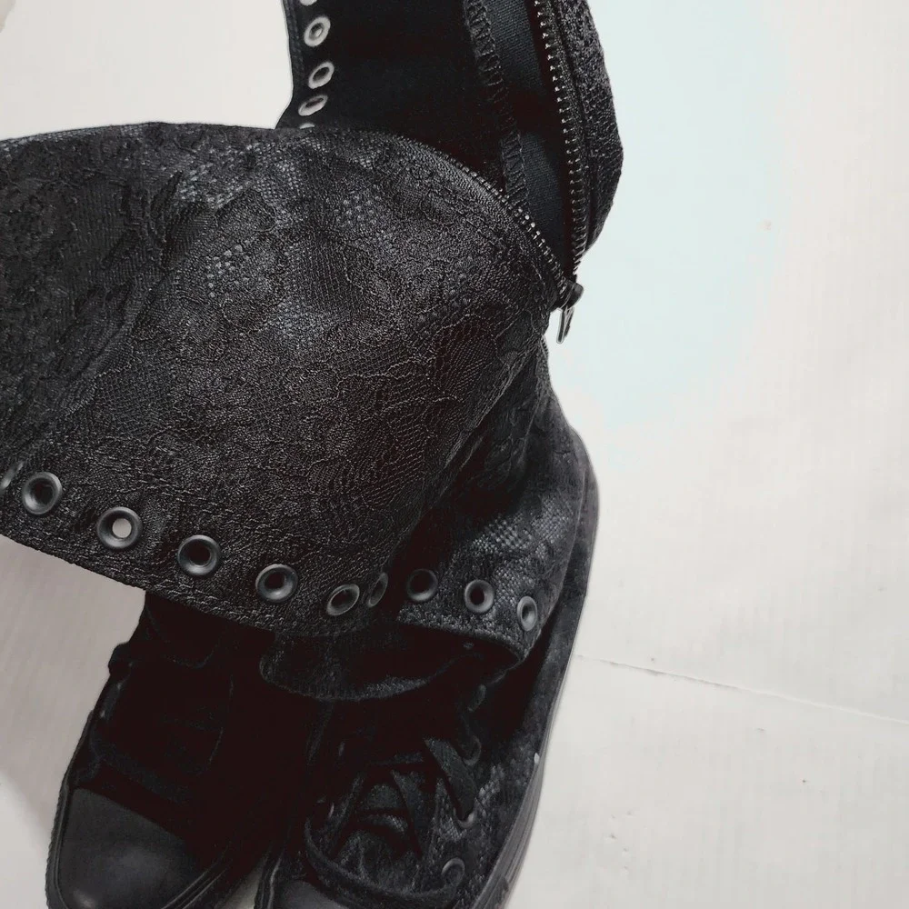 Womens Size 10 Converse Knee-High Shoes Chuck Taylor All Star XXHi Black A15661C